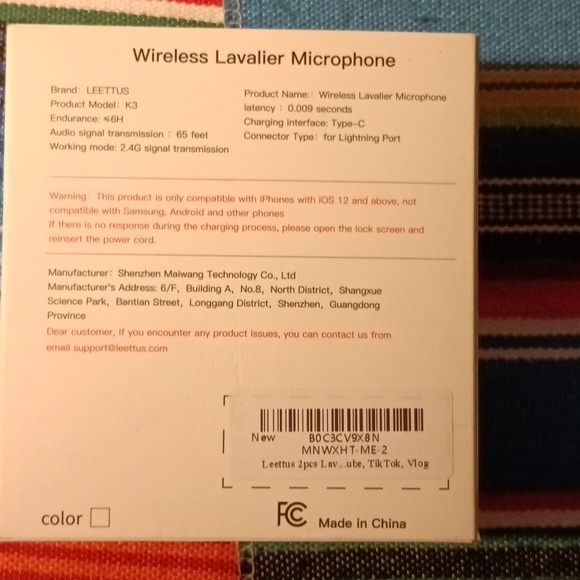 Wireless microphone FOR APPLE - Picture 2 of 5